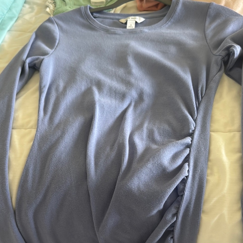 NWT Nine West Blue Ribbed dress
